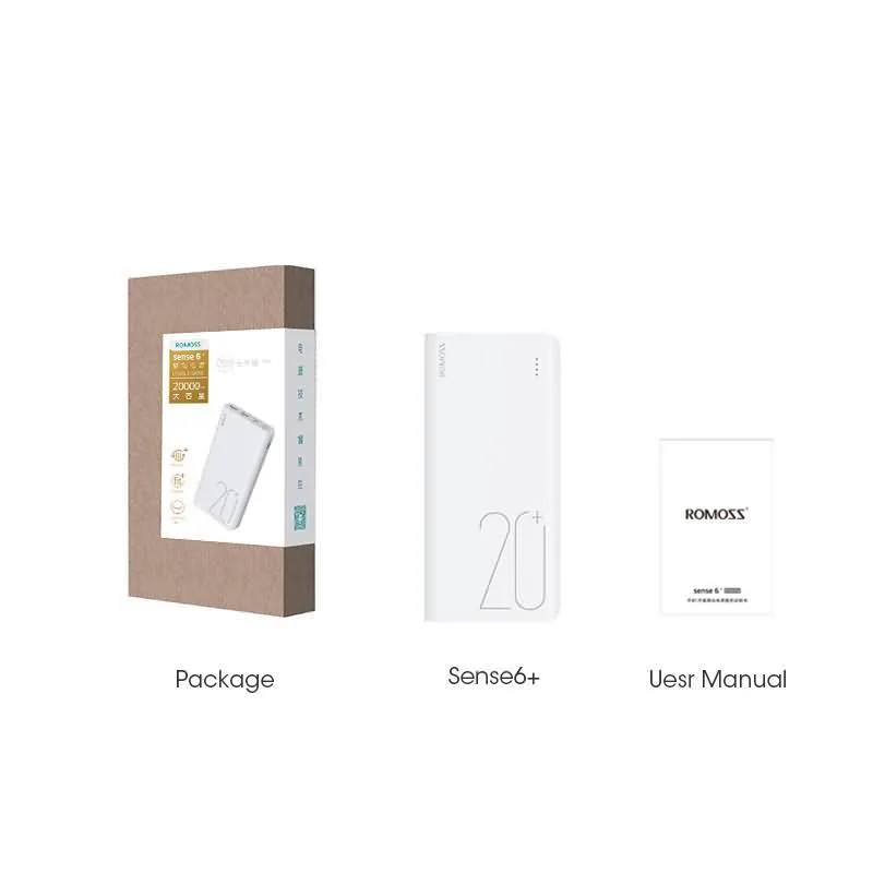 ROMOSS Sense 6+ Power Bank With PD3.0 - Image 2