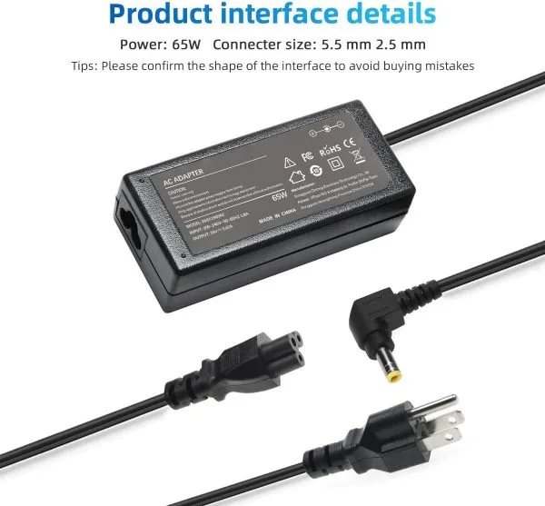 Toshiba Charger AC Adapter - Image 3
