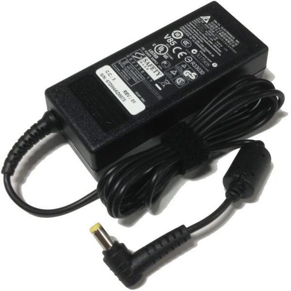 Laptop Charger For Acer Aspire Yellow Tip E15 A315 V3 A515 F15 V3 R3 E1 E3 Es1 A114 Es1 512 Es1 432 Es1 531 Es1 533 V5 V7 E5 573 E1 532 E1 731 F5 19V 3.42A 65W Ac Adapter Power Supply Cable Cord Ukamart