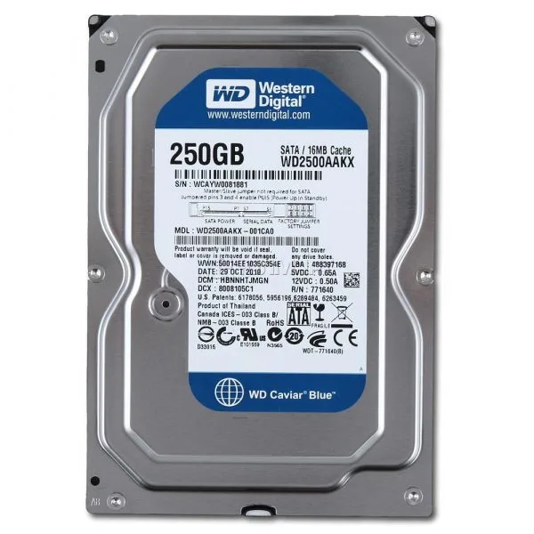 4GB RAM 250GB HDD