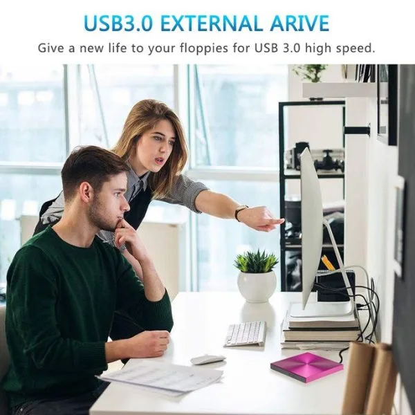 USB 3.0 External DVD Burner DVD-RW CD-ROM Player