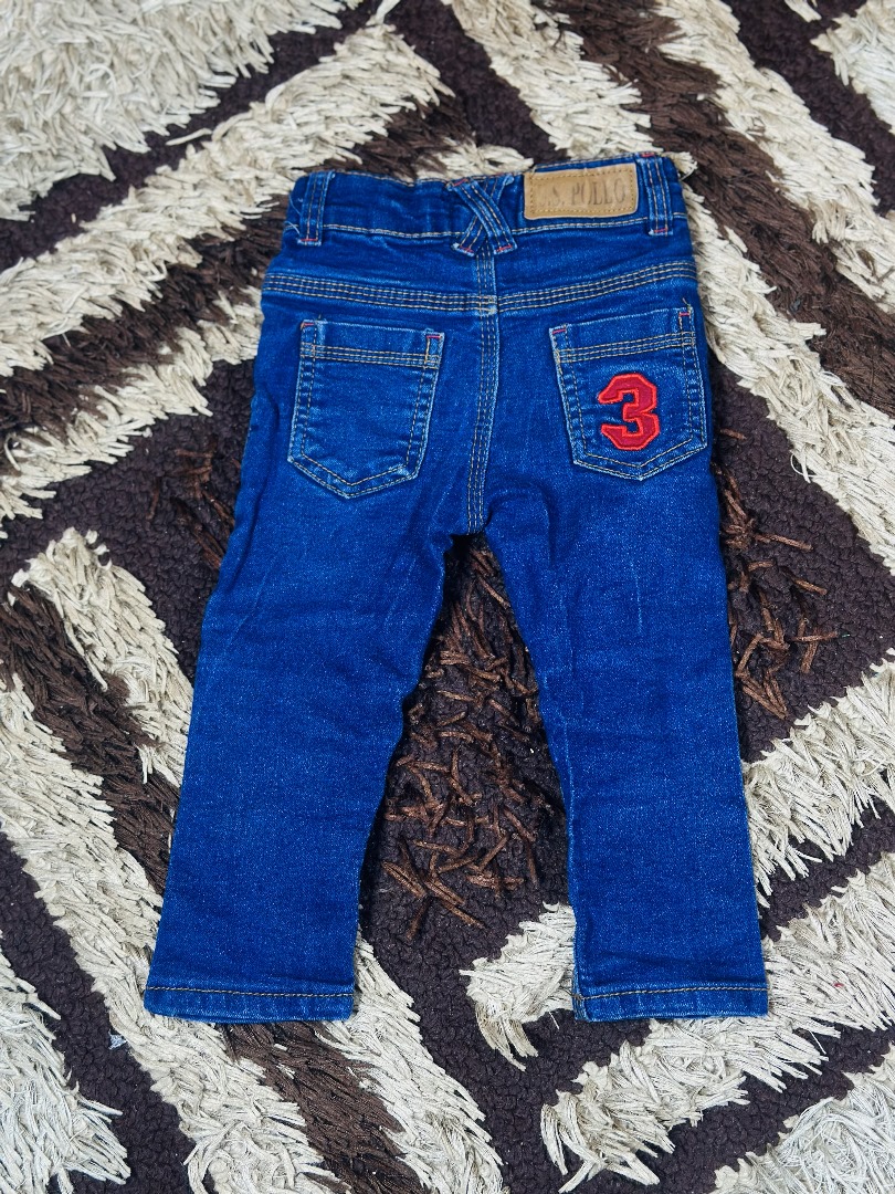 1 to 3 years children uspa blue denim jeans