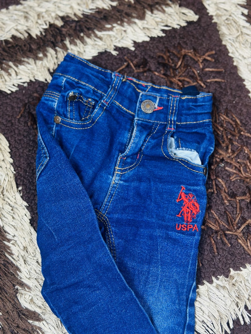1 to 3 years children uspa blue denim jeans