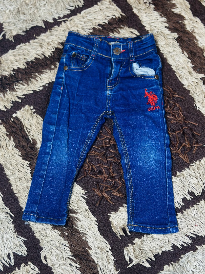 1 to 3 years children uspa blue denim jeans