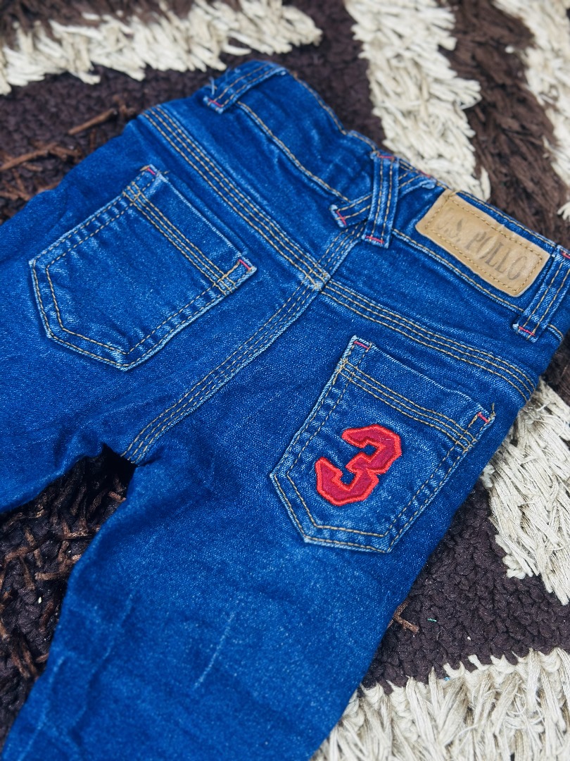 1 to 3 years children uspa blue denim jeans