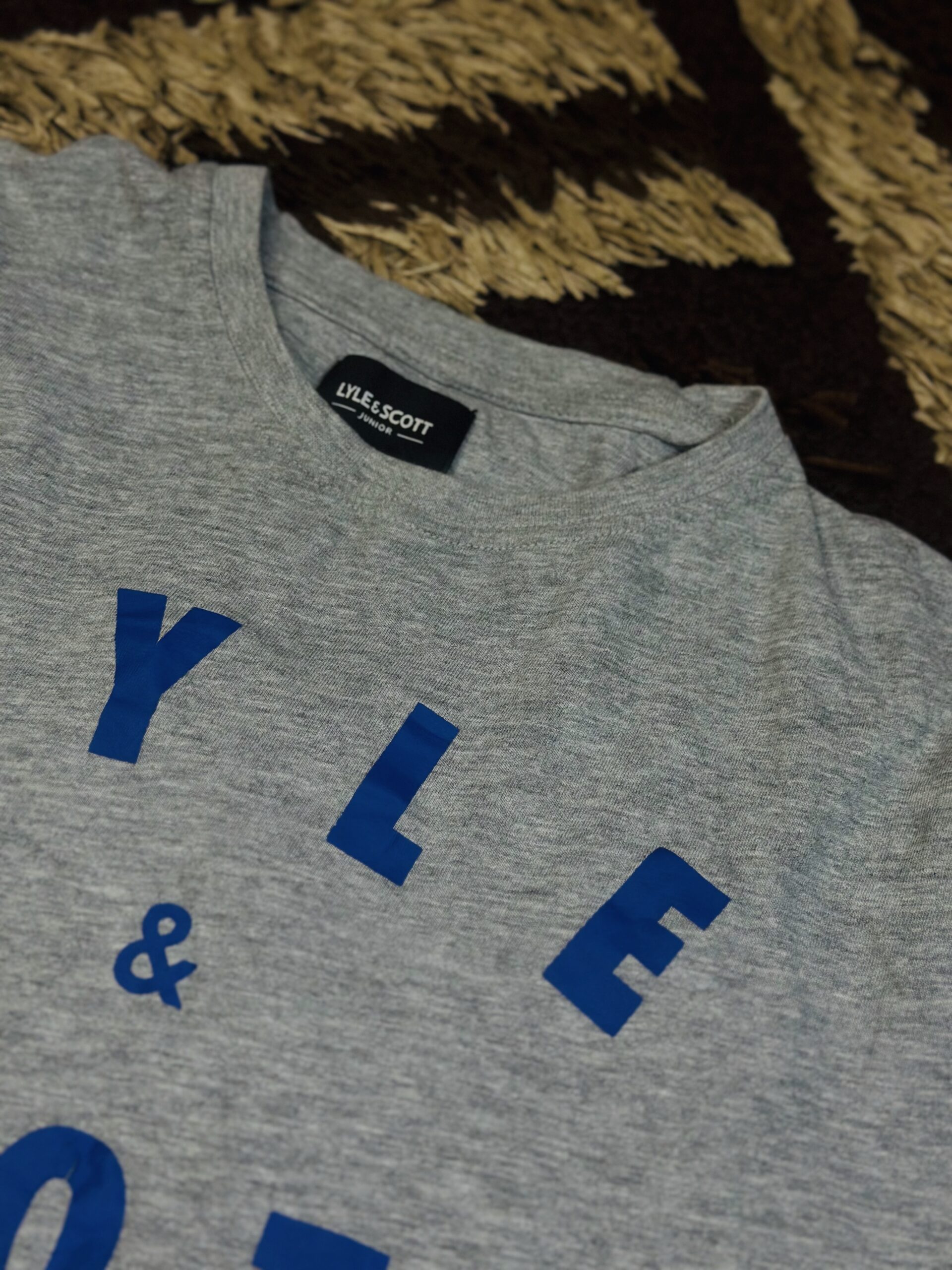 10 to 15 years Children Grey Lyle and Scott Crewneck Polo