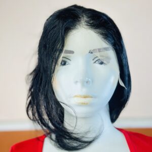 12Inch Black Full Frontal Spiral Curl Hair