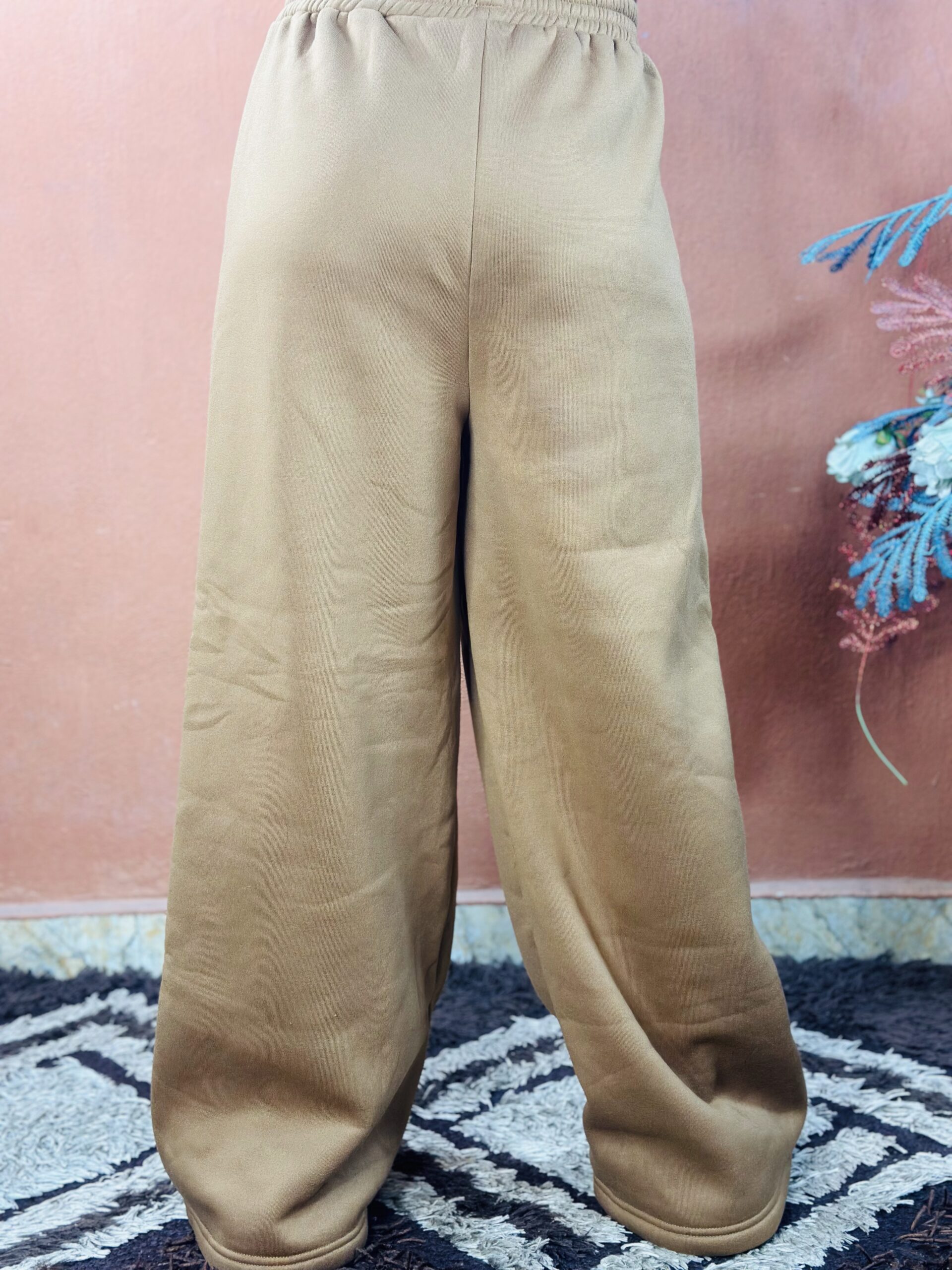 1986 Brown Wide Leg Sweat Pant