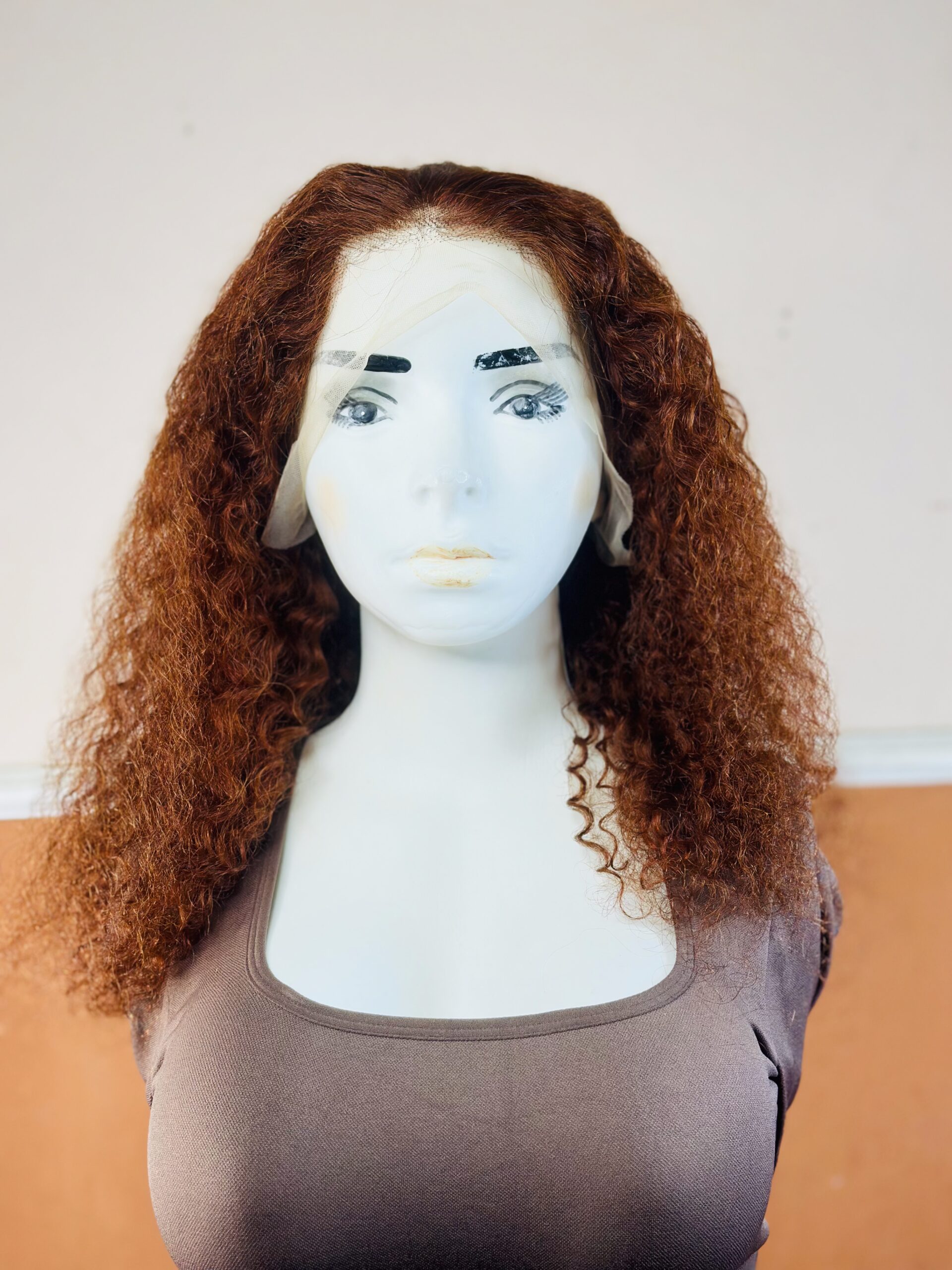 20inch Lace Front Blunt Human Water Wave Wig