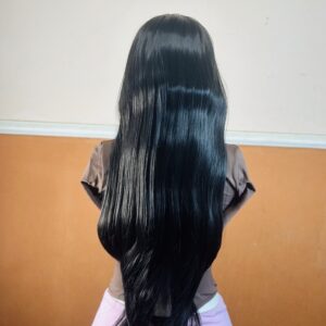 22inch Full Closure Black Straight Wig