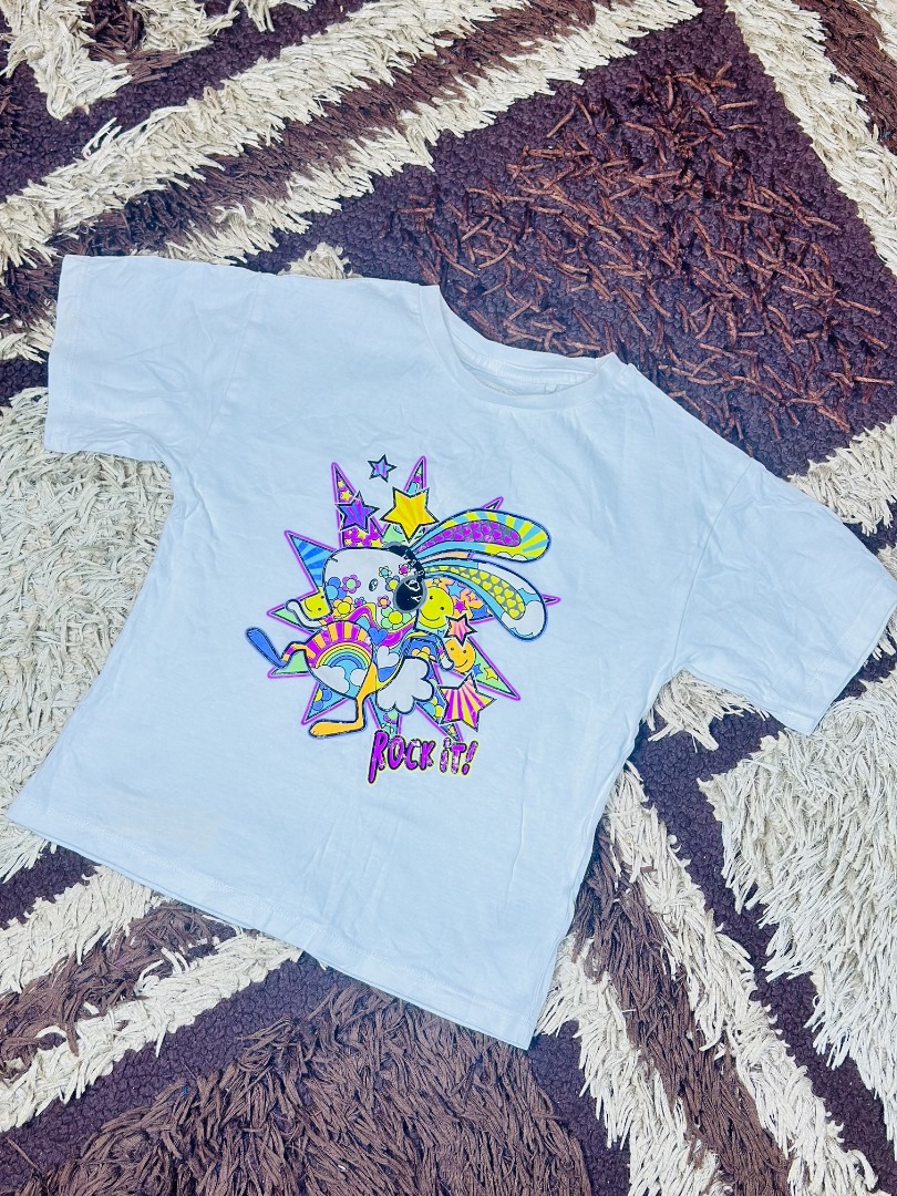 3 to 5 years Next Girls White Bunny Rocket Shirt