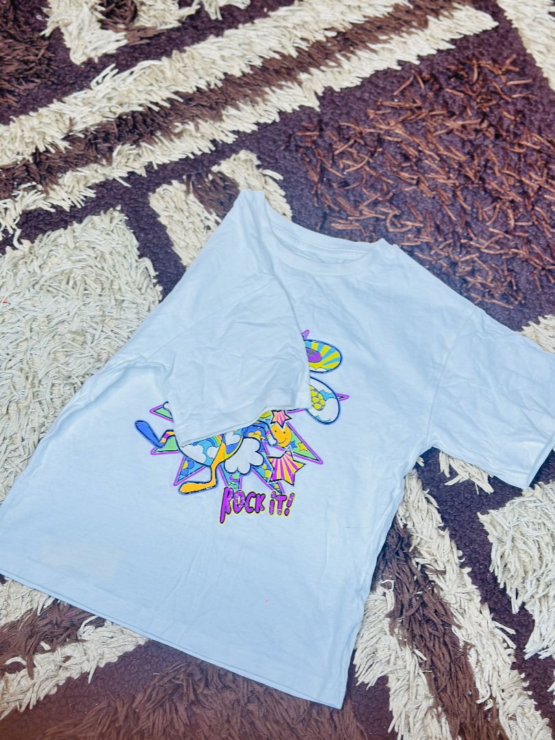 3 to 5 years Next Girls White Bunny Rocket Shirt