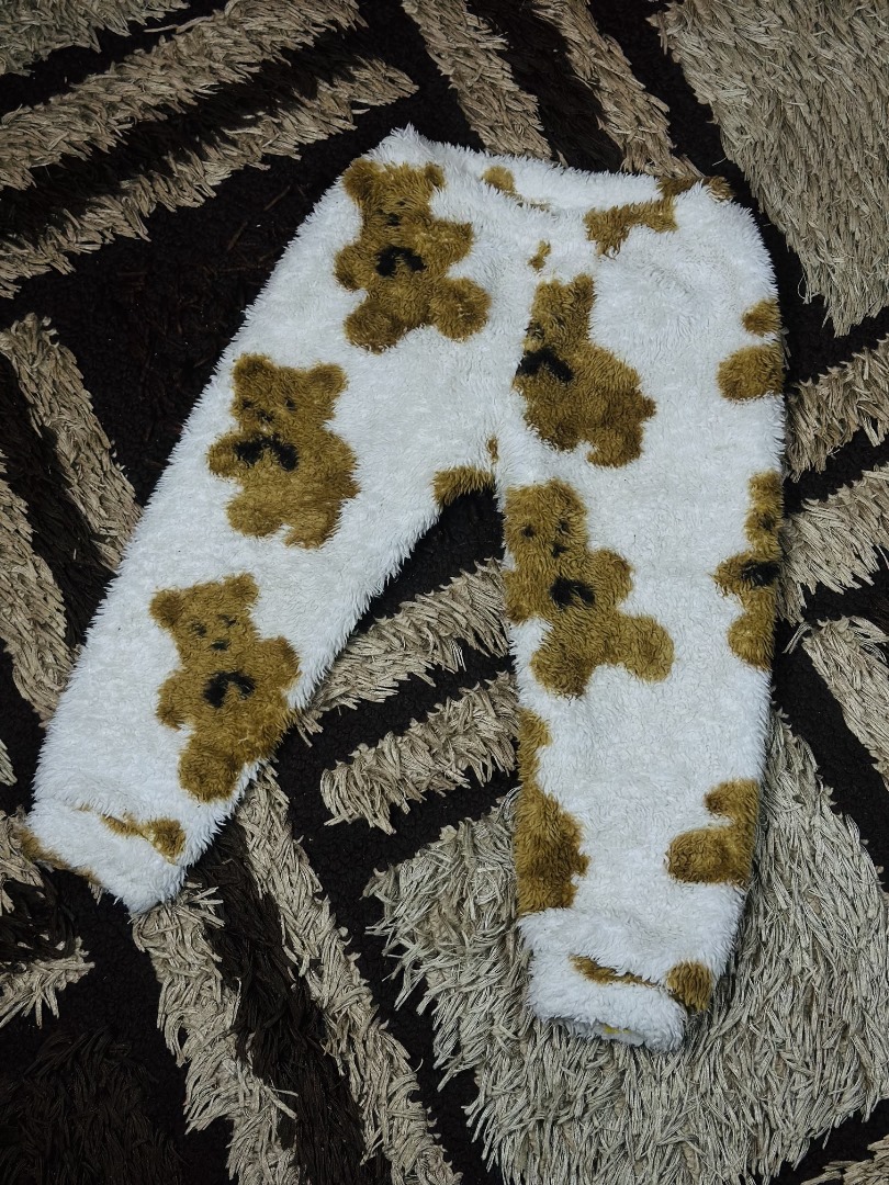 3 to 5 years children fleece brown brear sweat suit