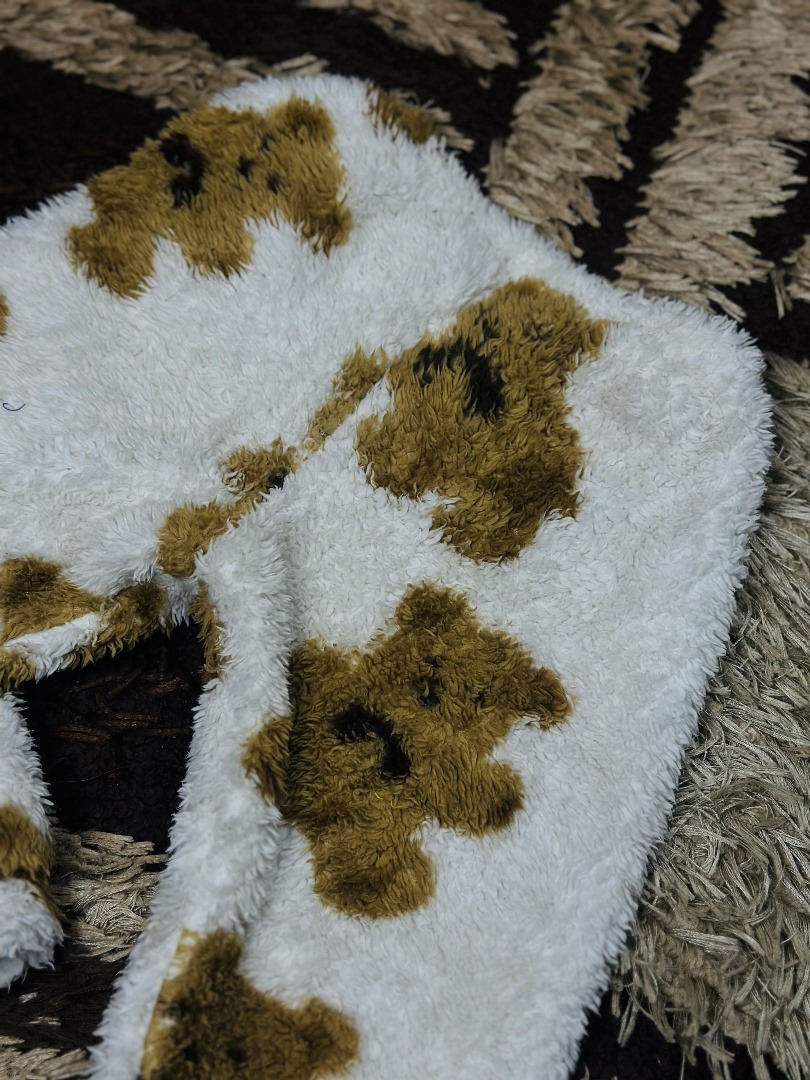 3 to 5 years children fleece brown brear sweat suit