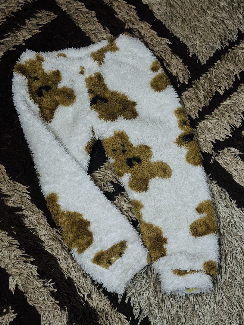 3 to 5 years children fleece brown brear sweat suit