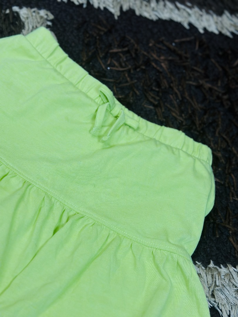 4 to 5 years children Mint Green Scooter skirt with Undershorts