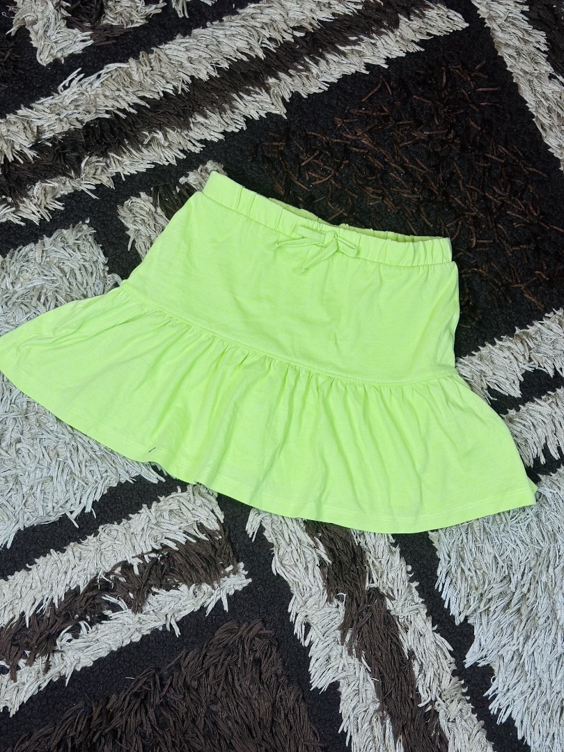 4 to 5 years children Mint Green Scooter skirt with Undershorts