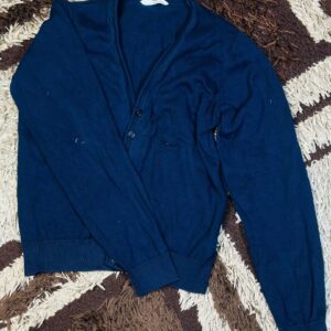 7 to 10 years children blue Uniqio V neck Cardigan wool