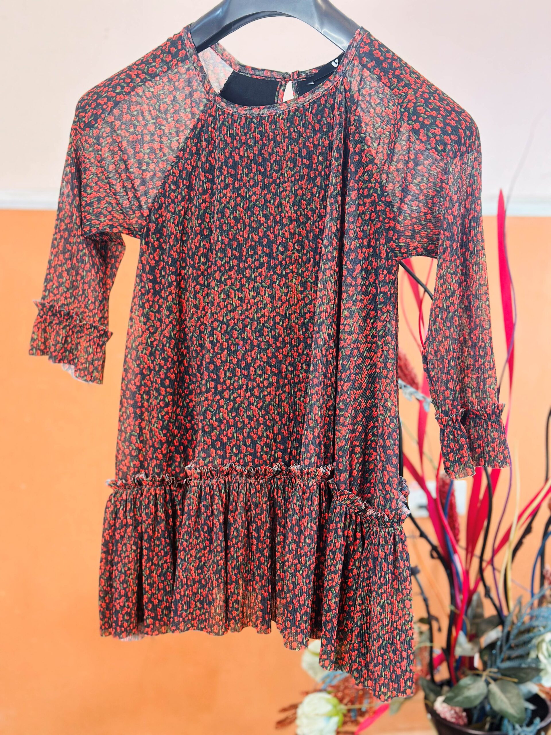 14 to 18 years Whistles Riley Degrade Floral Silk Popover