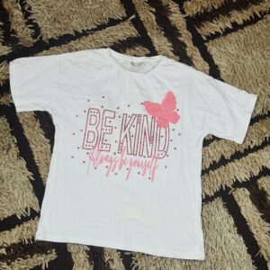 9 to 13 Years Children Girls White Lace Sutterly Slogan Polo