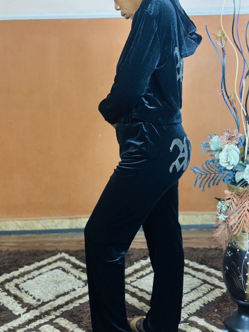 Black Cardigan and Joggers