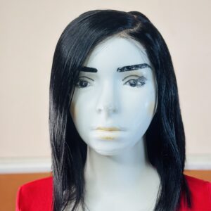 Black Color 12inch C Part Bob Wig