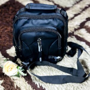 Black Multifunctional Nylon Crossbody Bag
