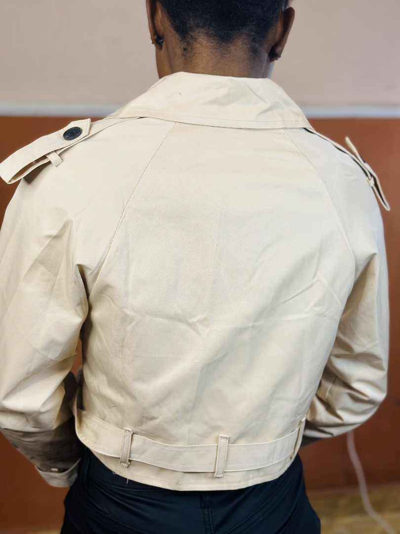 Flex Supply Ginger cropped Trench Style Jacket