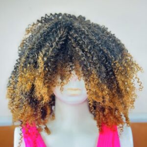 Wig Type Curl Wig with Fringe