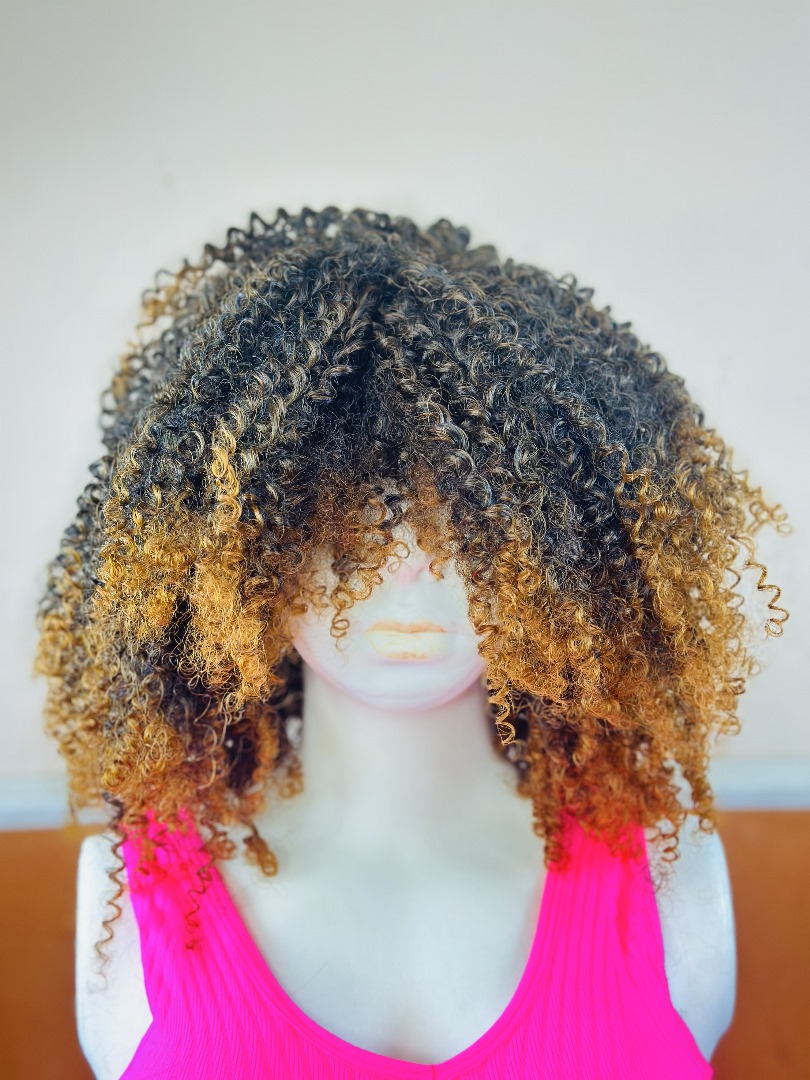 Wig Type Curl Wig with Fringe