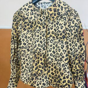 Leopard Print Button-Up Shirt