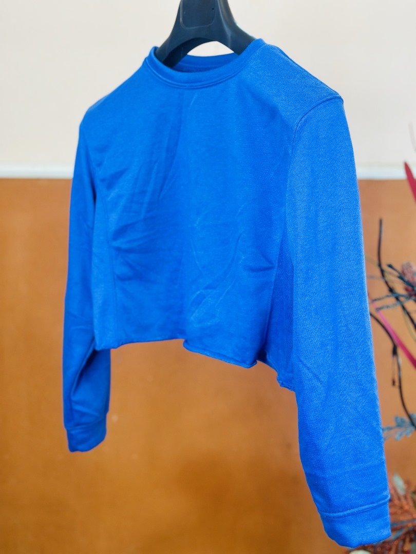 Long Sleeve Crop Top & Straight Leg Pants Sweatsuit