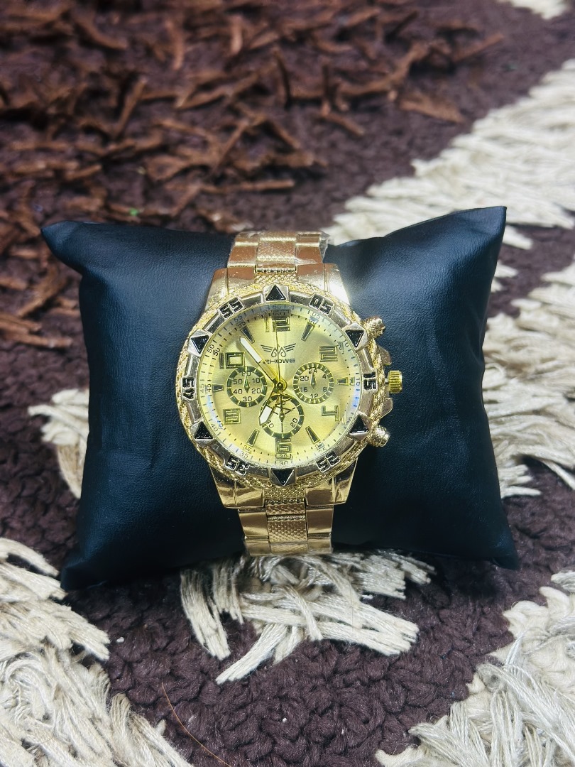 Luxury Gold zhowe Men Quartz wristwatch