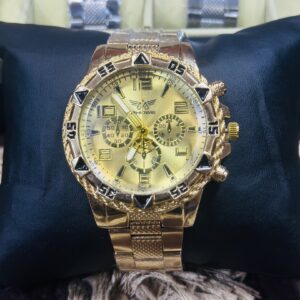 Luxury Gold zhowe Men Quartz wristwatch