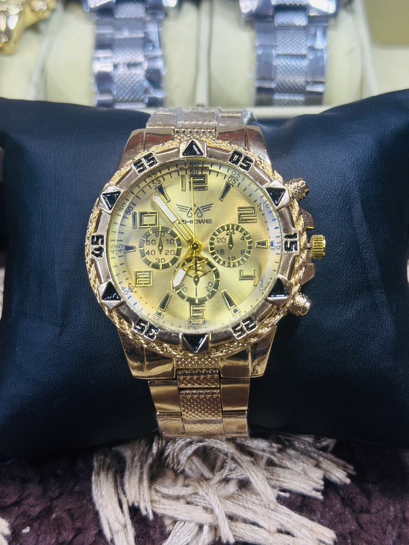 Luxury Gold zhowe Men Quartz wristwatch