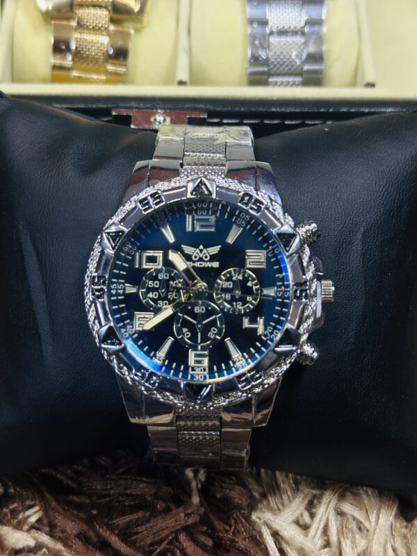 Luxury Silver Black Zhowe Men Quartz Wristwatch | UkaMart