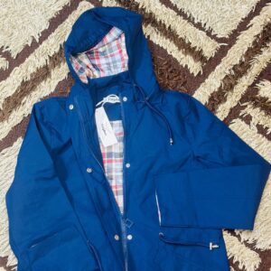 Polydeer Navy Blue Hooded Raincoat