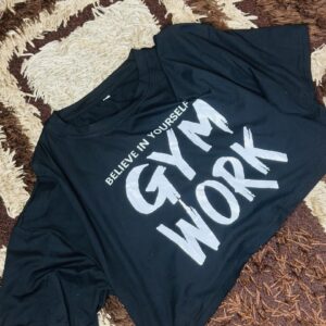 Women Short Sleeve Black Top