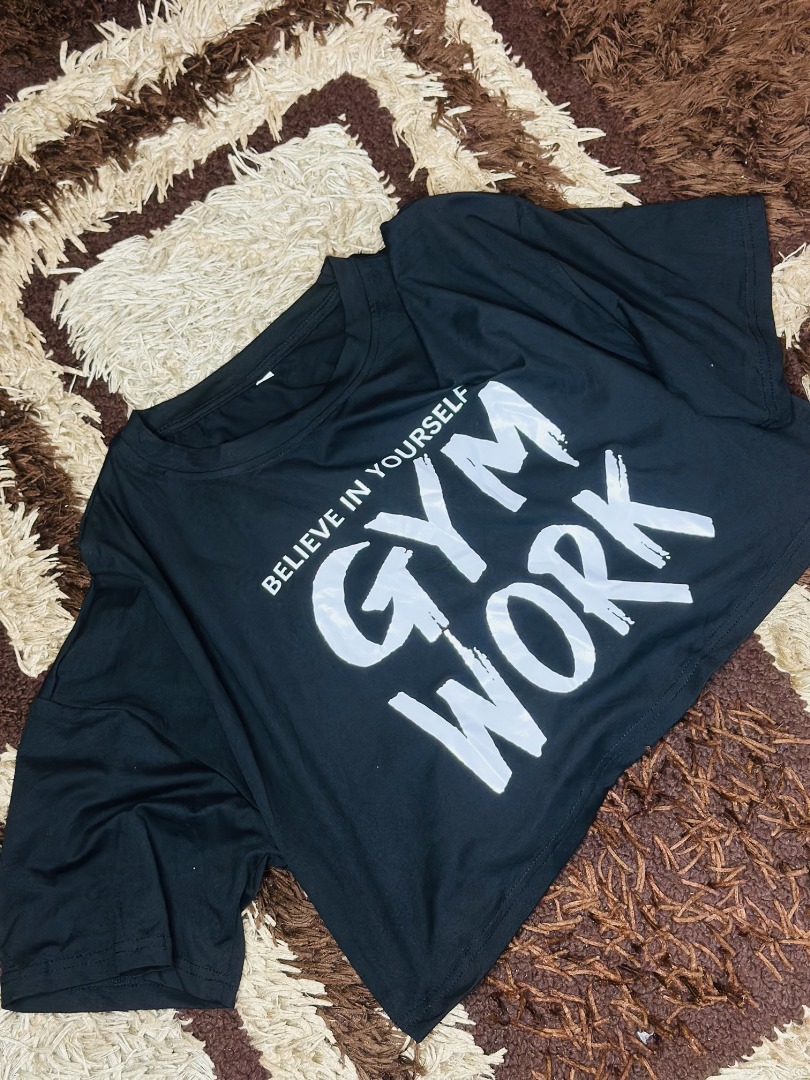 Women Short Sleeve Black Top