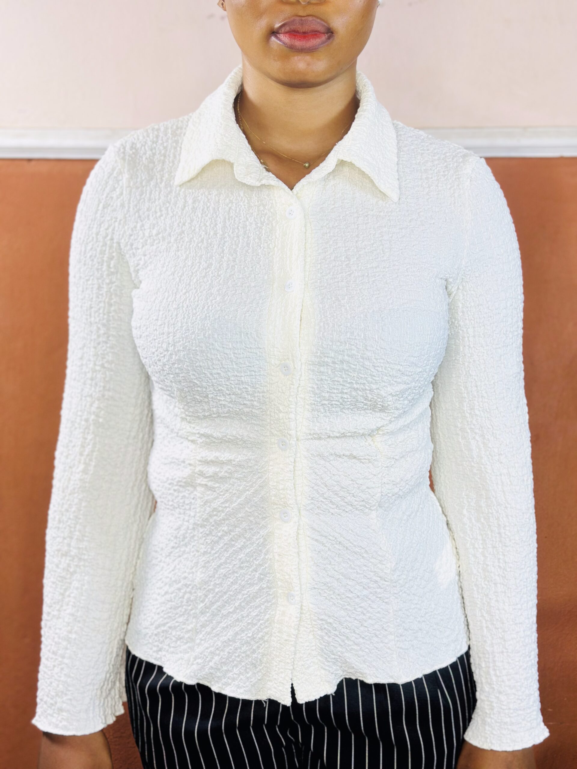 Women Texture Long Sleeve Summer Top