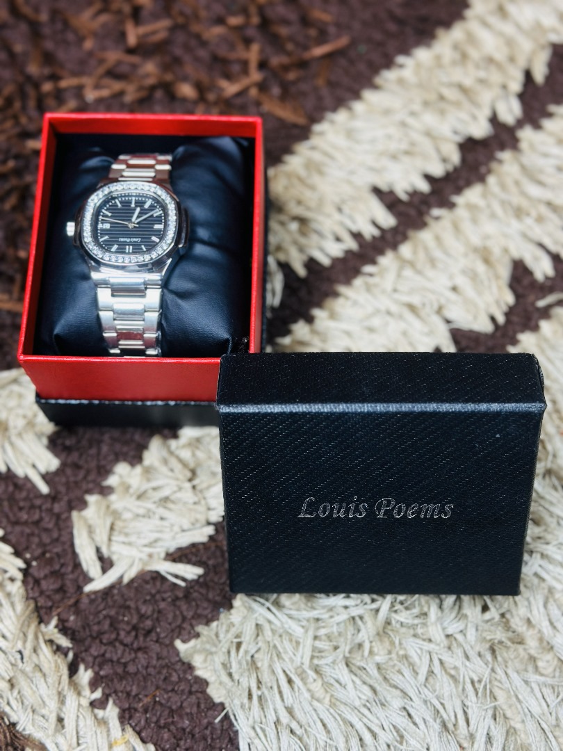 luxury louis poem wrist watch