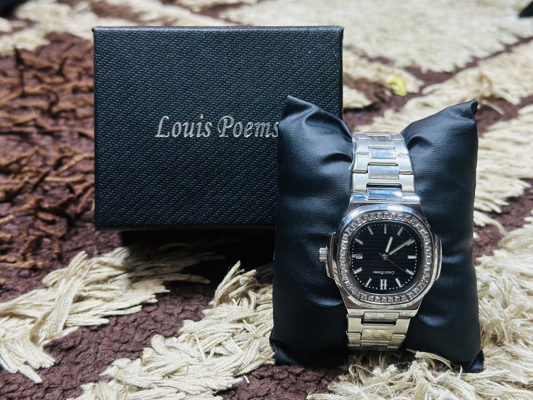 luxury louis poem wrist watch