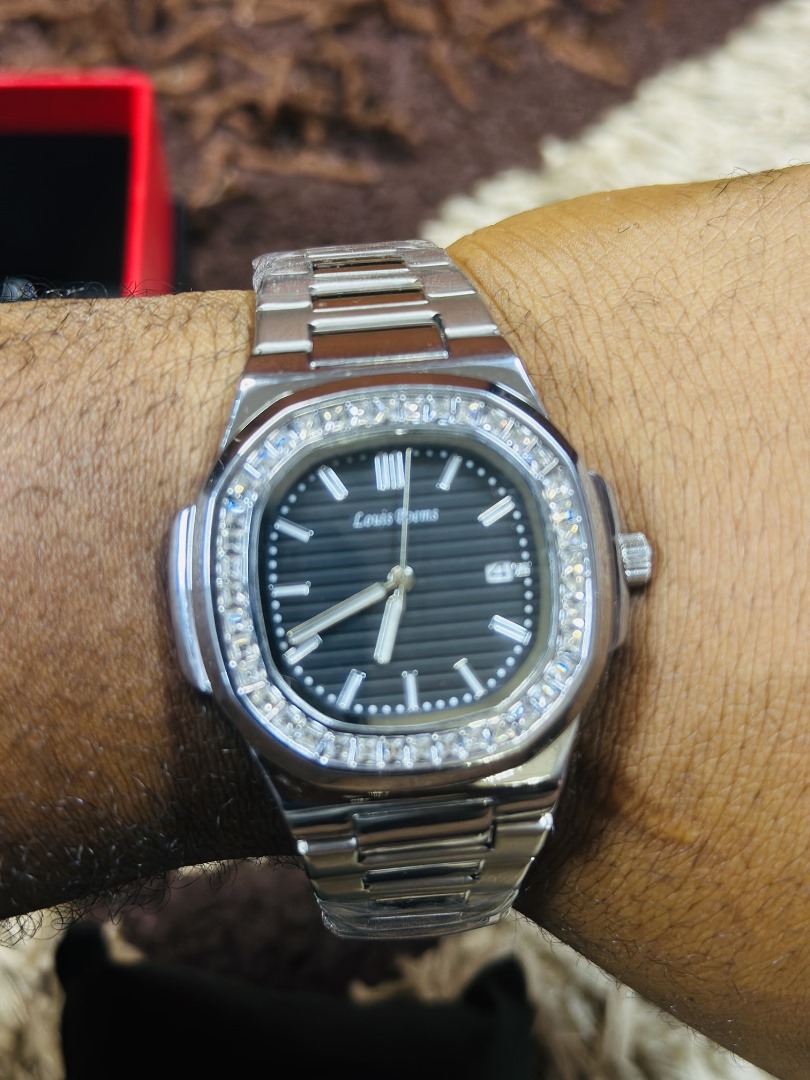 luxury louis poem wrist watch