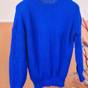 royal blue Knit Sweater