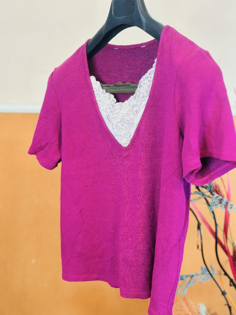 women Vneck Tee Dijual Shirt