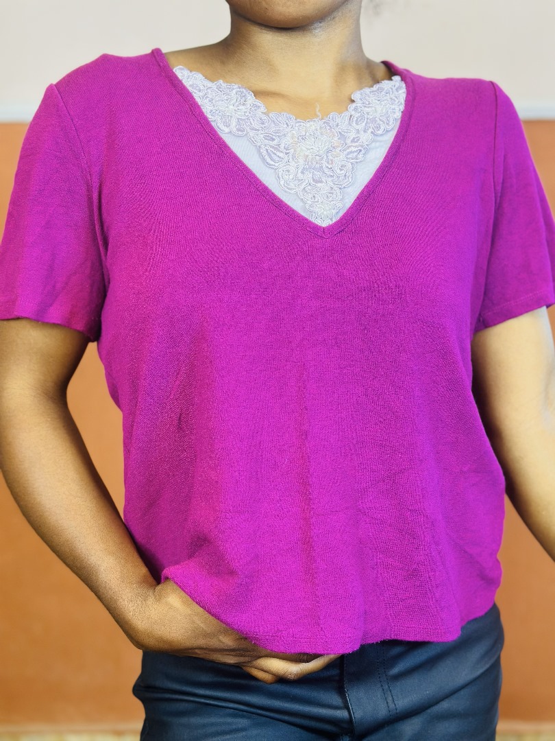 women Vneck Tee Dijual Shirt