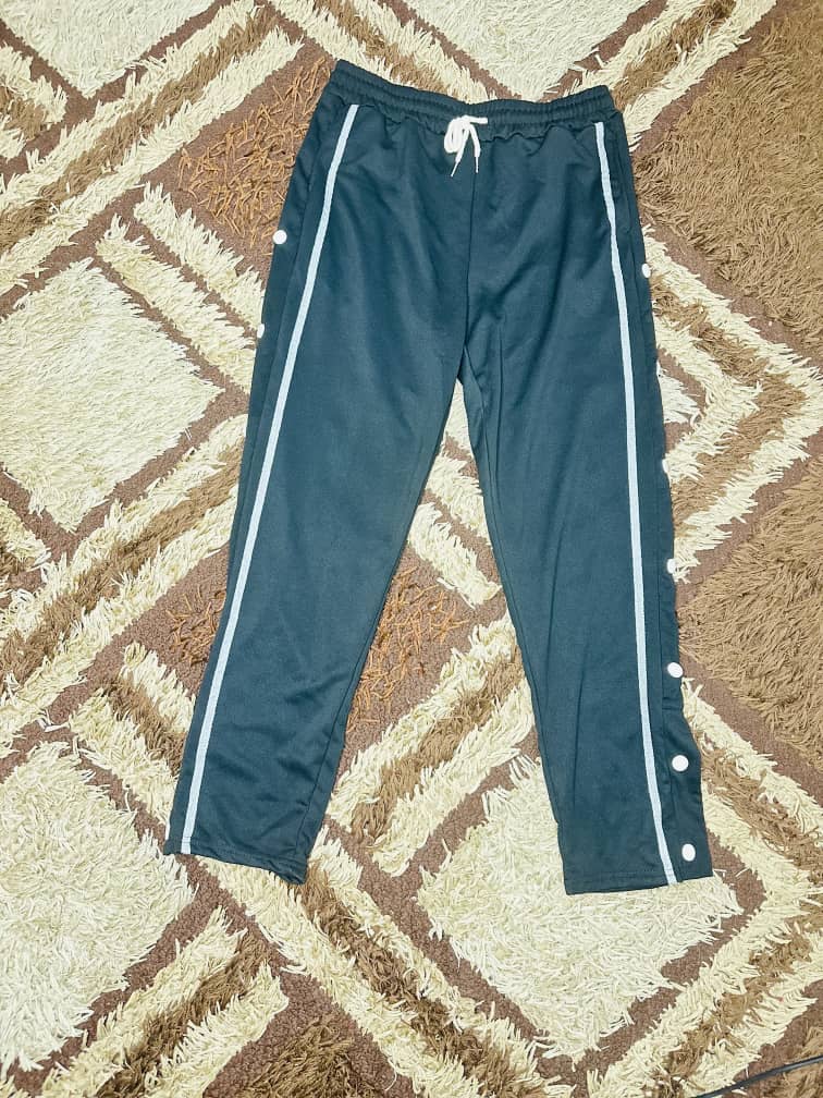 AIEOE Tear Hulay Sweat pant men wide leg loose trouser