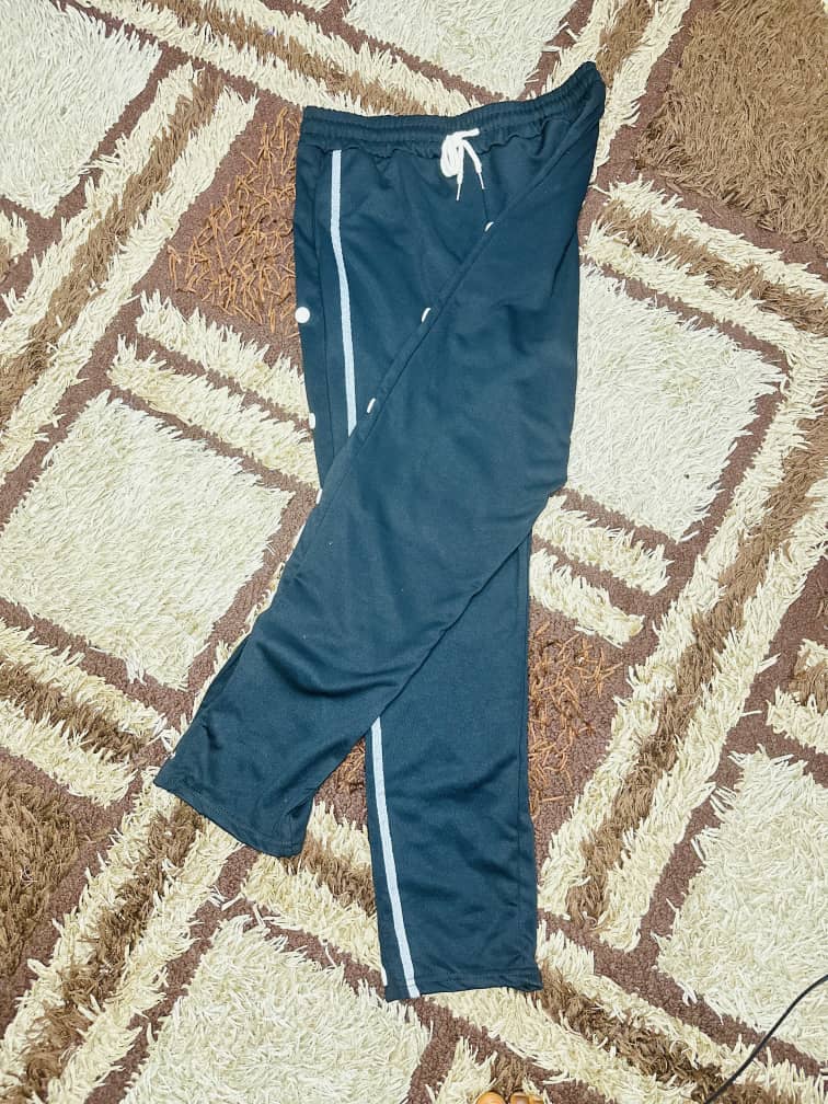 AIEOE Tear Hulay Sweat pant men wide leg loose trouser