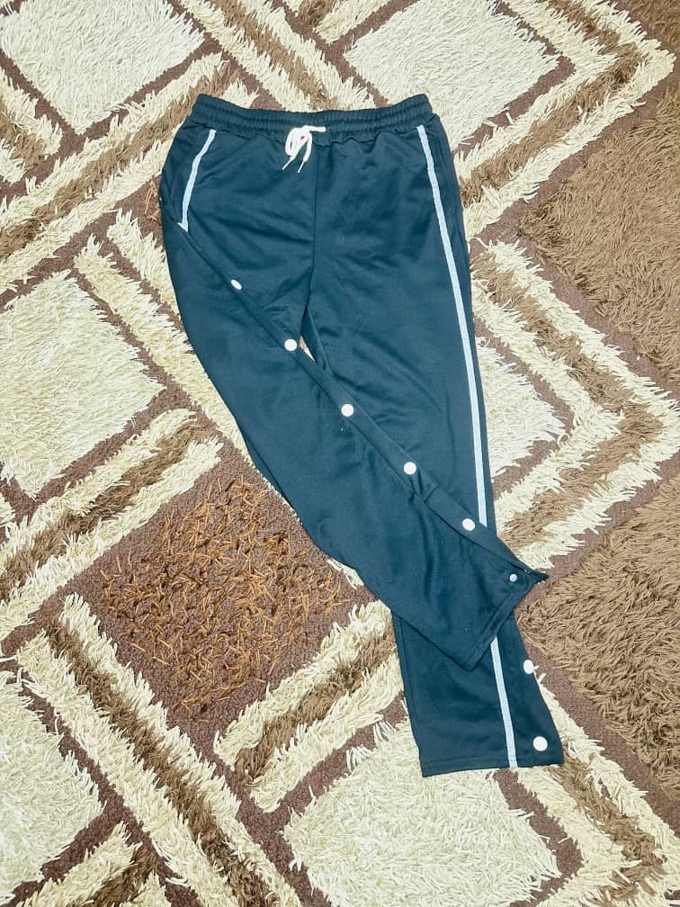 AIEOE Tear Hulay Sweat pant men wide leg loose trouser