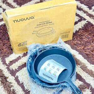 Nuovva Pre-Seasoned Cast Iron Skillet Set